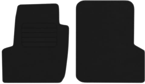 Veloursfussmatten für Jeep Wrangler TJ Bj. 1996-2006 Basic VORNE Automatten Velourmatten Mit Absatzschoner Passform Neu