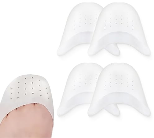 JEYORZY 2 Paar Zehenschutz Silikon, Zehenschutz Ballett, Soft Gel Zehenkappen Zehenschoner, Zehenschutz Ballett, Spitzenschuhe Silikon Gel Pads, Gelschoner Zehenkappen, Für Ballett Spitzenschuhe