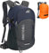 ONETOALL Diebstahlsicherer Wanderrucksack Damen 20L, Leichter Tagesrucksack Herren Klein, Wasserdichter Fahrrad Rucksack mit Rückenbelüftung zum Wandern Tagestour Radfahren Reisen Pendeln, nur 500g