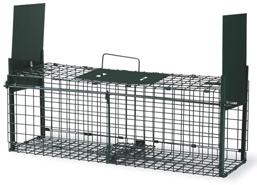 Agrarzone Kastenfalle mit 2 Türen 62 x 19 x 21 cm - Robuste Marderfalle & Rattenfalle - Hohe Fangquote für Marder, Ratten & Siebenschläfer