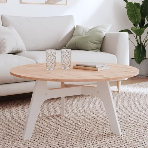 Somanki Tischplatte Ø90x1,5 cm Rund Massivholz Buche, Arbeitsplatte, Holzplatte, Schreibtischplatte, Waschtischplatte, Küchenarbeitsplatte - 355912