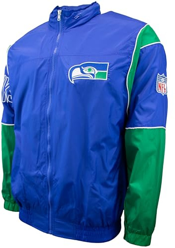 Mitchell & Ness NFL autentisk sidojacka, Seattle Seahawks, Blå, XL