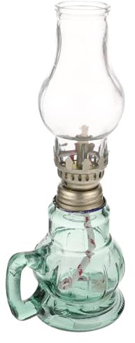 ULTECHNOVO Retro Glas Petroleumlampe Mit Korpus Aus Transparentem Glas Ambientebeleuchtung Für Zuhause Und Dekoration