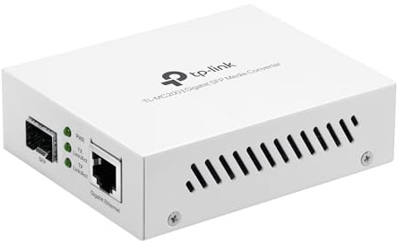 TP-Link TL-MC200 | Convertisseur de média Gigabit SFP vers RJ45 | Convertisseur fibre vers Ethernet | Plug and Play | Boîtier en métal durable | Compatibilité polyvalente | Auto-négociation | Certifié