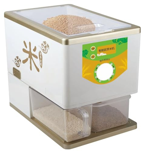 guoyjmm Machine à Décortiquer Le Riz Domestique, Décortiqueuse de Riz, Décortiqueuse de Riz électrique Haute Vitesse, Broyeur à Riz pour Usage Domestique et Professionnel, 350 W, 250-500 G/Min