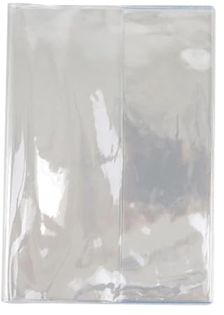 Transparente Schutzhülle aus PVC, A6/A5, Buchumschlag, Notizbuchumschlag, wasserdicht, passend for die meisten Planer, Ordner, Sammelalben Für Bücher Hefte(A6 book sleeve)