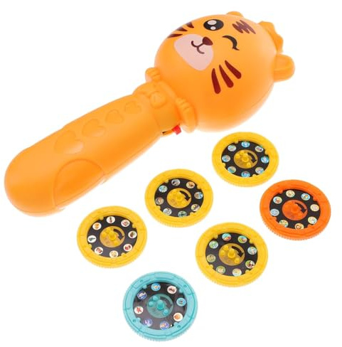 LRXIYODE Flashlight Projector with Slide Patterns Educational Bedtime Lamp for Sleep Aid and Cognitive Learning Flashlight for Boys