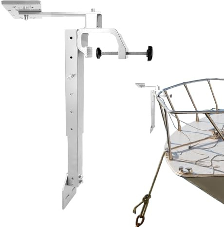 Generisk Fishfinder hållare | Fishfinder djupknivhållare – höjdjustering 360° vridfäste universell för kajakfiske båttillbehör