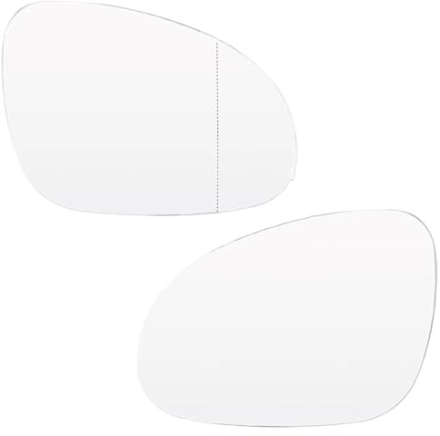 Seitenspiegel Glas Mit Außenspiegel Links Rechts Weißes Glas Beheizt Für VW Für Golf 5 Für MK5 Für Jetta Für Passat Für B6 Autoteile Rückspiegel(Left Right)