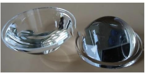 Optiska glaslinser LED-konvex optisk lins, diameter 50 mm, längd 33 mm, höjd 18,7 mm, för projektorlampa, 2 stycken