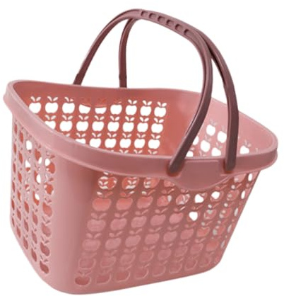 DECORNIJIA Cestino per Supermercato in Plastica Portafrutta Organizer per Articoli da Cucina Custodia da Scrivania per Uso Domestico e Picnic