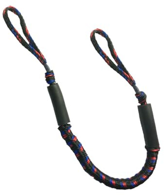 Cuerda de amarre para barcos – 1,2 m de longitud, antideslizante, amortiguadora, ejecución elástica, cuerdas de anclaje y cuerdas de muelle, para pontones, canoas, lanchas motoras, puentes flotantes