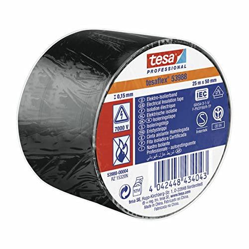 Tesa 53988-00004-00 Isolierband tesa® 53988 Schwarz (L x B) 25m x 50mm 1St.