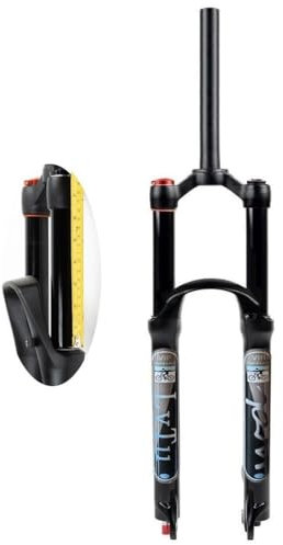LvTu Bicycle Air Suspension Front Forks 26/27.5/29 Inch MTB Fork, Travel 160mm for XC Offroad, Mountain Bike, Downhill Cycling (Color : Straight Manual lockout, Size : 26 inch)