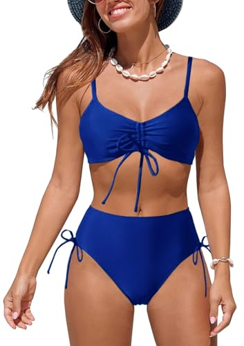 NLAND Mujer Conjunto de Bikini Push Up Establece Retro Empuja hacia Arriba con Acolchadas Traje de baño Dos Piezas Ropa de Playa