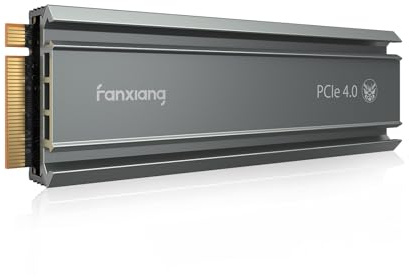 fanxiang Nvme SSD M.2 2280 4TB Interne Festplatte mit Kühlkörper PCIe 4.0, 5000MB/s Lesen, 4500MB/s Schreiben, für Gaming, Videoschnitt, Kompatibel mit Desktop, Spielekonsole (S660)