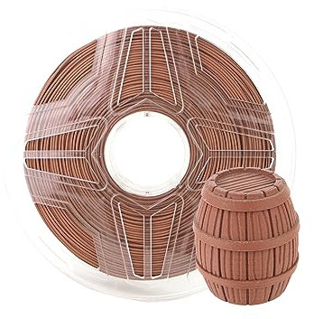 LeoPlas Speziell PLA Filament 1.75mm 1kg für 3D-Druckmaterial Druckerzubehör (Rot Holz)