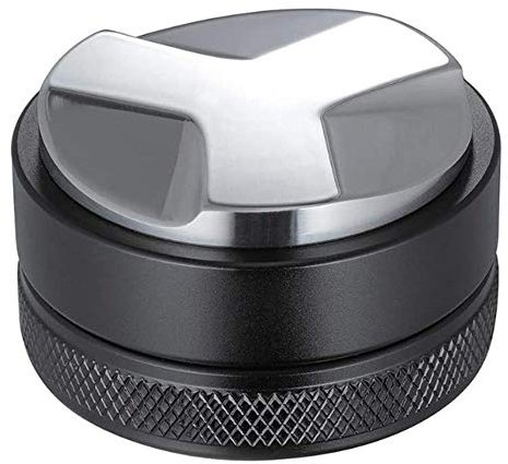 HLELU Espresso 304 Stainless Steel Coffee Distributor Leveler Tool Coffee Tamper with Three Angled Slopes 49mm