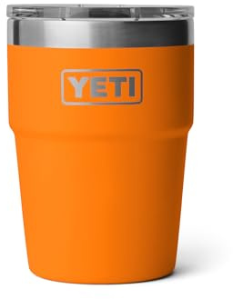 YETI Rambler 16 oz Stackable Tumbler, Vacuum Insulated, Stainless Steel with MagSlider Lid, King Crab