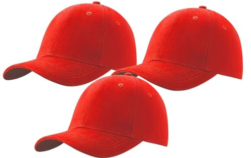 MFAZ Morefaz Ltd Set 3X Herren Baseballkappe Cap Verstellbarer Riemen Baseball Mütze
