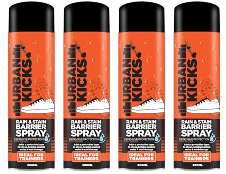 YSAMAX Rain & Stain Barrier Spray, Defensive Protection For Trainers, Waterproofing Barrier Spray, Easy To Apply, Quick Drying, Repels Liquid And Protects From Staining, 200ML