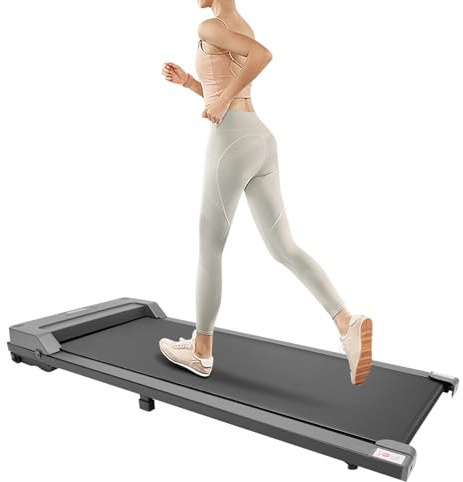 Walking Pad Laufband mit LED - 3.0HP Laufband - Tragbares für Büro & Zuhause - Flexibles Under Desk Schreibtisch Treadmill