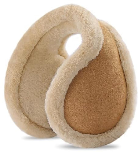 SEDEX Ear Muffs Women Unisex Adjustable Behind The Head Ear Warmers Thermal Faux Fur Back Neck Earmuffs Soft Plush Ear Covers for Cold Winter Outdoor Sports Ski Cycling Headwear