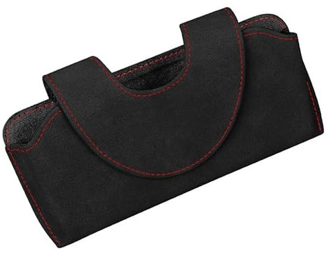 THJKCVSD Auto Brillenhalter,Für BMW F30 F10 F12 F01 G20 G30 G32 G11 X1 X3 X5 X7,Kratzfester,Vielseitig Einsetzbar,Sonnenblende Organizer, Auto Zubehör Innenraum,Black