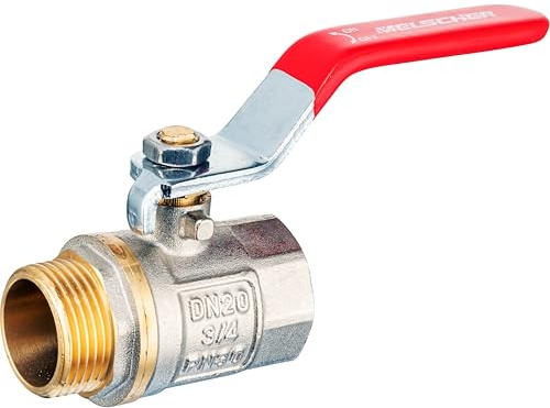 KNM TRADE Kugelventil Messing Absperrventil PN30 für Heizung 2 | Korrosionsbeständigkeit, Wasserinstallationen, Heizungsanlagen, langlebig