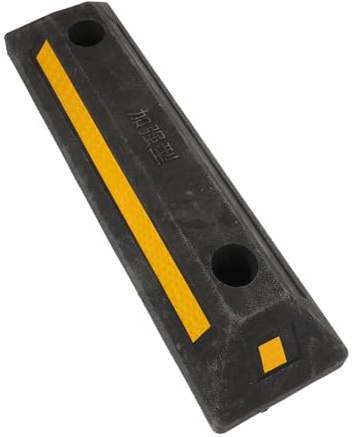 Alipis Butée de Roue et Cales de Remorque Anti-dérapantes Installation Facile Portable en Caoutchouc Limiteur de Stationnement pour Garage