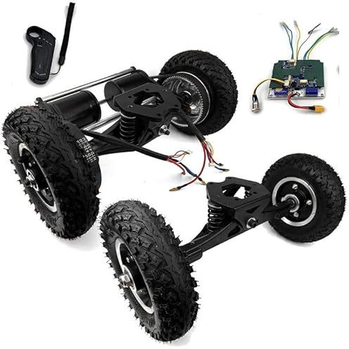WEIMILOR 2/4-Rad-Antrieb Elektro-Skateboard-Kit mit Fernbedienung: 2 x 1650 W N63 190 KV Motoren, Offroad-Umbau für Mountainboards dual-wheeldrive