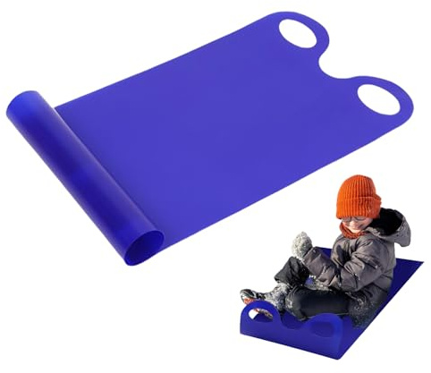 SVCEQZE Rollschlitten Schneeschlitten, 92x42cm Flexibler Schneeschlitten Für Kinder, Rollender Winter-, Leichter Aufrollbarer Schneeschlittens Für Kid Zum Porutschen & Schlittenfahren