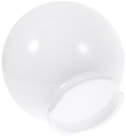 TIKODIDA Pantalla de Lámpara Esférica Acrílica Lechosa para Exterior, Diámetro 150 Mm Boca 95 Mm, Cubierta de Repuesto para Luminaria de Globo, Accesorio para Lámpara de Pared y Jardín