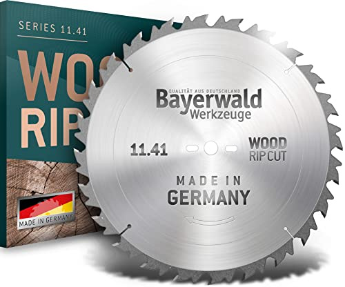 Bayerwald - HM Kreissägeblatt - Ø 600 mm x 3,8 mm x 30 mm | Langschnitt Flachzahn (36 Zähne) | präzise Zuschnitte, Quer-/Längsschnitte in Holz & Edelhölzer | mit Kombinebenlöchern
