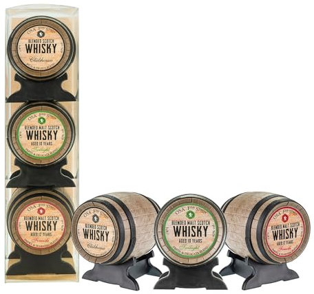 OSA Fine Spirits Triple Scotch Whisky Tasting Set, Barrel Edition | 40% ABV | 3 x 5cl | Barrel Whisky Gift Set Including Blended Scotch Whisky & Blended Malt Scotch Whisky | Enjoy Neat or in Drinks |