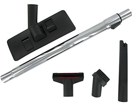 Paxanpax Vacuum Cleaner Black Plastic Floor Nozzle & Tool Accessory Kit with Telescopic Extension Rod Tube (32mm)