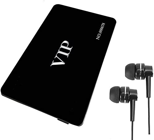 Enregistreur Audio à Commande vocale numérique, enregistreur Vocal Audio à Carte VIP de 16 Go et Lecteur MP3 (Carte VIP Noire)