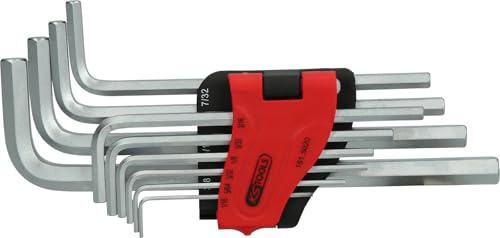 KS Tools 151.5020 Juego de llaves Allen, largas, 10 pzs Pulgadas
