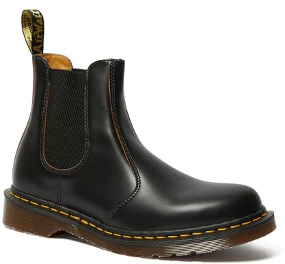 Dr. Martens Vintage 2976 Chelsea Boot Made in England Quilon Black
