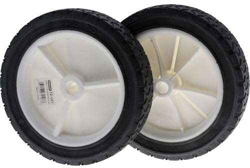 Set di 2 ruote per tosaerba diametro 175 mm foro 12,7 mm