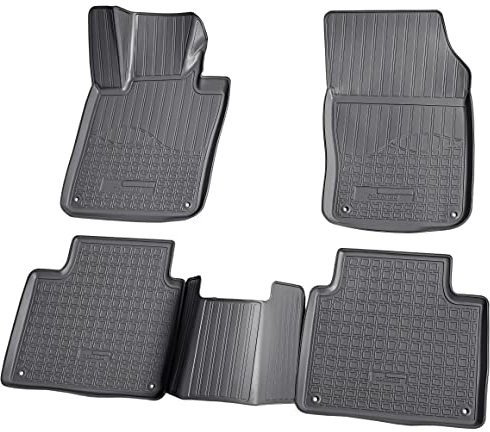 Recambo 3D Gummi Fußmatten kompatibel für Volvo V90 II | S90 | ab BJ 2016> | Auto Gummimatten | Passgenau | mit Rand | schwarz