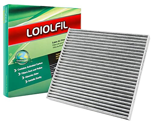 LOIOLFIL Cabin Air Filter Replacement for CF10709 FD709 CP709 Hyundai Kia Accent Genesis Coupe Tucson Veloste Forte Rio Sportage with Activated Carbon