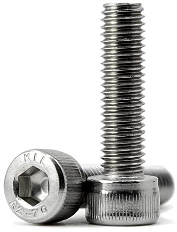 (15 Stück) M8x40mm Innensechskantschraube 304 Edelstahl Zylinderschrauben mit Innensechskant Vollgewinde