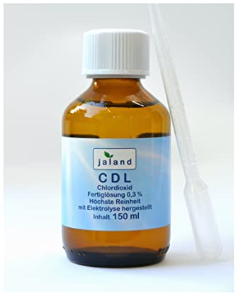 jaland CDL/CDs - Aber echt, Chlordioxid Lösung 0,3%, 150 ml, mit Elektrolyse in Deutschland hergestellt und geprüft