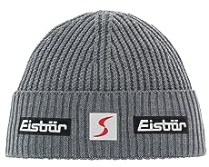 Eisbär Nordic Skipool Beanie Strickmütze Wintermütze Damen/Herren - Made in Austria mit Umschlag, Futter Herbst-Winter
