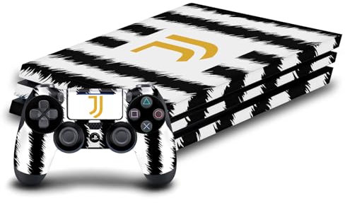 Head Case Designs Offizielle Juventus Football Club Home 2023/24 Match Kit Vinyl Haut Gaming Aufkleber Abziehbild Abdeckung kompatibel mit Sony PlayStation 4 PS4 Pro Console and DualShock 4 Controller