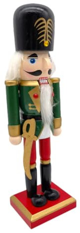 KONTONTY Schiaccianoci Natalizi in Legno Decorazione Per Schiaccianoci Da Tavolo Ornamento Di Natale Tradizionale Figura