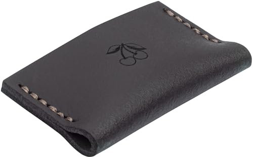 KIRSCHEN Schneidenschutz – Schutz für Stechbeitel mit 50 mm Klingenbreite und Zimmermannsbeitel NERO in 45 & 50 mm, Klingenschutz aus Leder, Messerschutz 8505050