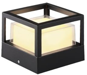 Lámpara de Poste al Aire Libre Luces de Pilar Impermeables Luz de Poste al Aire Libre Luces de Tapa de Poste de Cerca Iluminación Exterior para Puertas, Patios, porches, Patios, pa