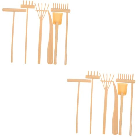 Vaguelly 12pcs Zen Garden Accessories Tray Tools for Fine Sand Sensory Play Including Desk Zen Garden Rake and Mini Rake Tools for Table Sand Tray Sand